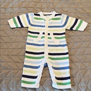 Adorable Baby GAP Multicolor Striped Sweater Onesie